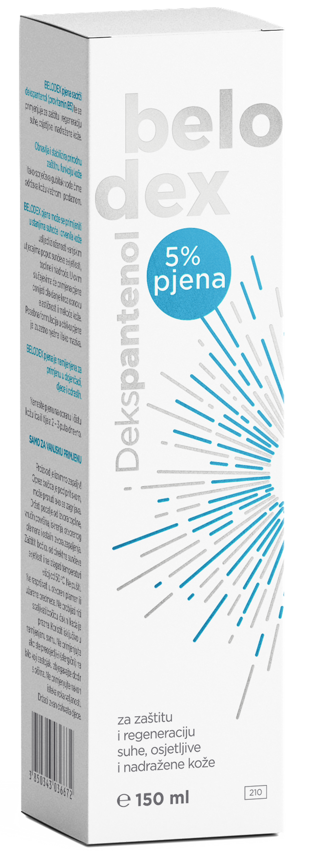 Belodex® pjena (dexpanthenol 5%), 150ml